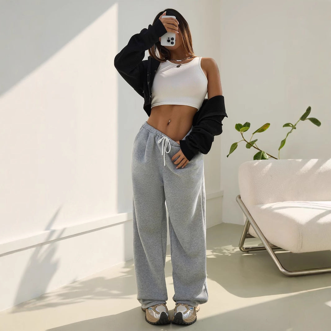 Kvinnors bekväma sweatpants med avslappnad passform och sidofickor Mirla-Eva Jonsson
