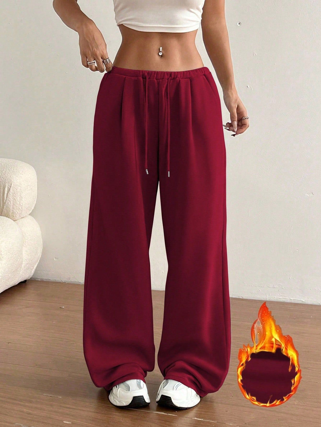 Kvinnors bekväma sweatpants med avslappnad passform och sidofickor Mirla-Eva Jonsson
