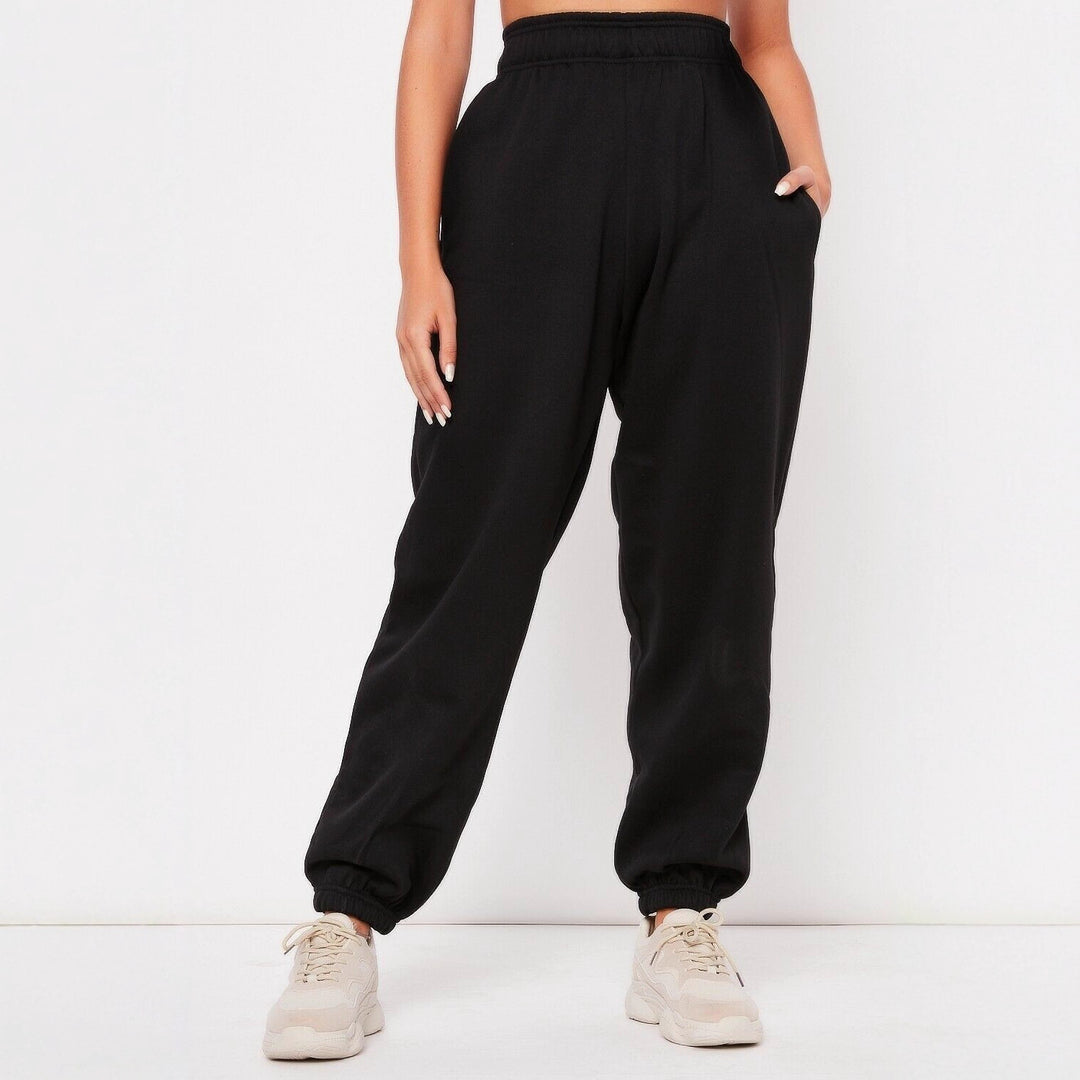Kvinnors bekväma sweatpants med elastisk midja och muddar Mirla-Eva Jonsson