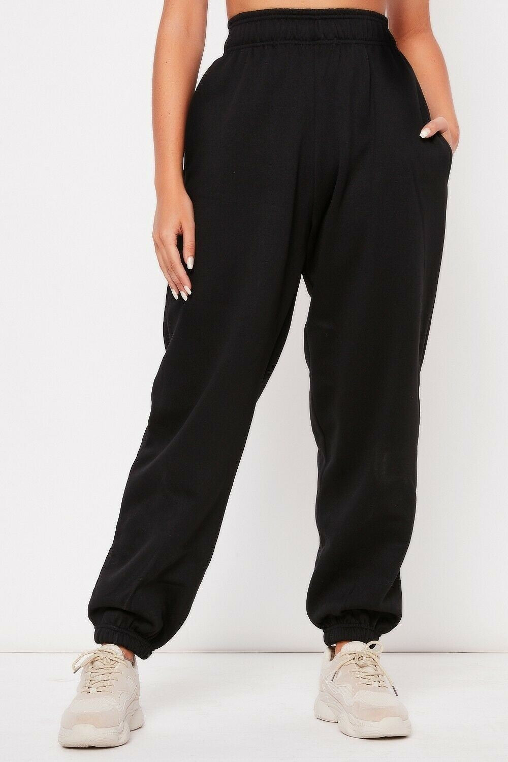 Kvinnors bekväma sweatpants med elastisk midja och muddar Mirla-Eva Jonsson