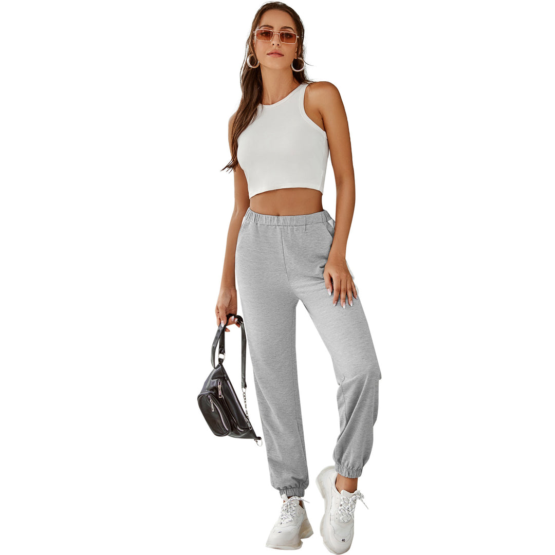 Kvinnors bekväma sweatpants med sidosträck och elastisk midja Mirla-Eva Jonsson