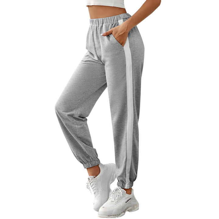 Kvinnors bekväma sweatpants med sidosträck och elastisk midja Mirla-Eva Jonsson