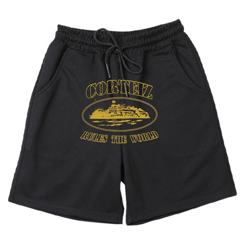 Kvinnors bekväma sweatshorts med elastisk linning och sidofickor Mirla-Eva Jonsson