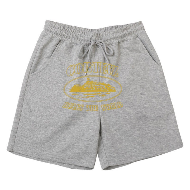 Kvinnors bekväma sweatshorts med elastisk linning och sidofickor Mirla-Eva Jonsson
