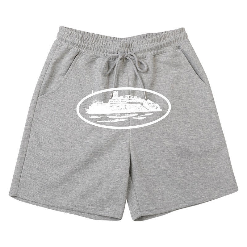 Kvinnors bekväma sweatshorts med elastisk linning och sidofickor Mirla-Eva Jonsson