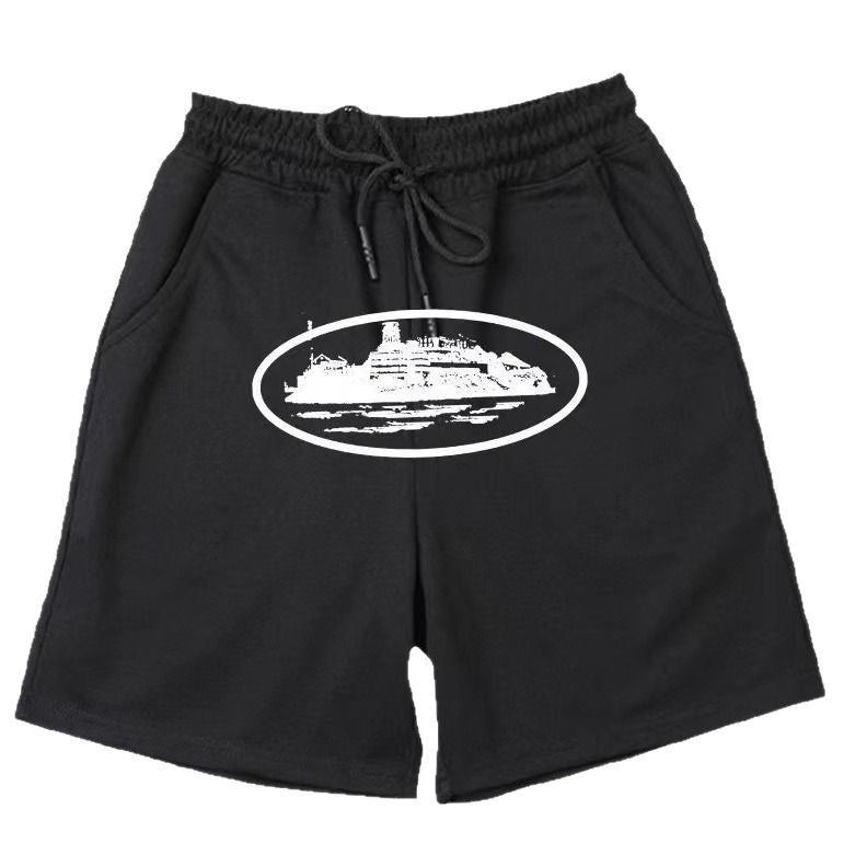 Kvinnors bekväma sweatshorts med elastisk linning och sidofickor Mirla-Eva Jonsson
