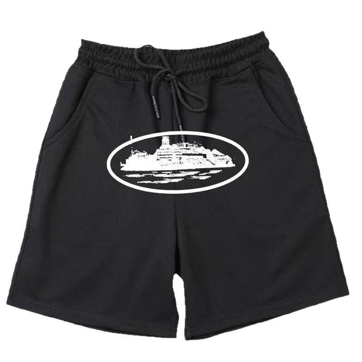 Kvinnors bekväma sweatshorts med elastisk linning och sidofickor Mirla-Eva Jonsson