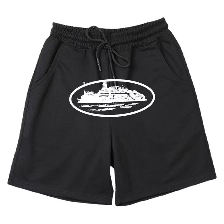 Kvinnors bekväma sweatshorts med elastisk linning och sidofickor Mirla-Eva Jonsson