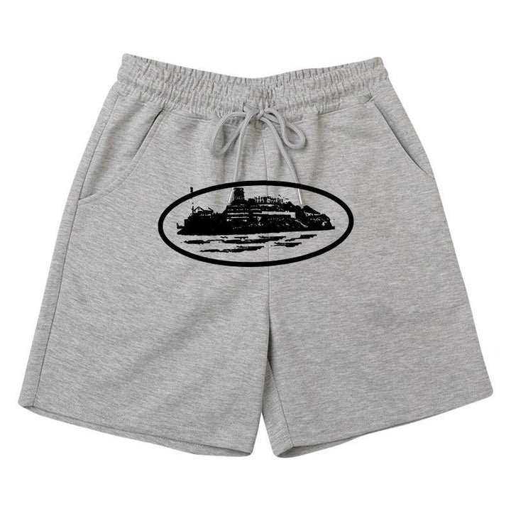 Kvinnors bekväma sweatshorts med elastisk linning och sidofickor Mirla-Eva Jonsson