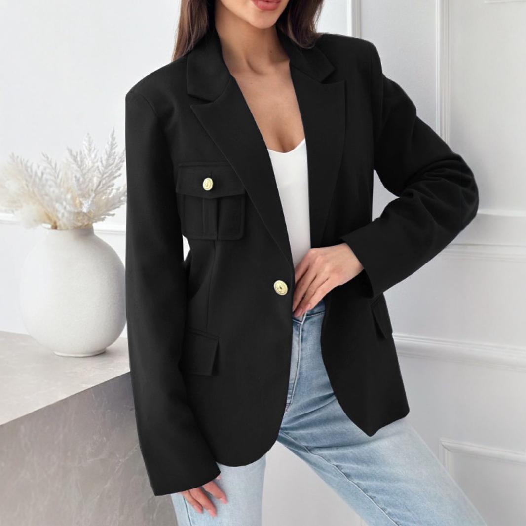 Kvinnors blazer med praktiska fickor och eleganta knappdetaljer Mirla-Eva Jonsson
