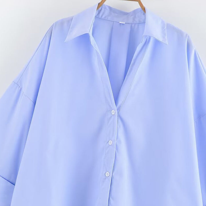 Kvinnors blus med bred passform och eleganta ärmar Mirla-Eva Jonsson