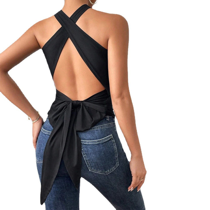Kvinnors bodysuit med elegant korskant och figurnära snitt Mirla-Eva Jonsson