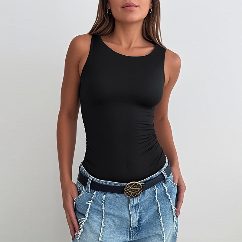 Kvinnors bodysuit med elegant volangdetalj Mirla-Eva Jonsson