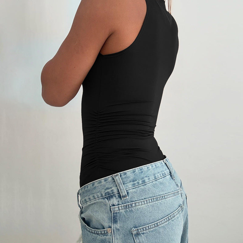 Kvinnors bodysuit med elegant volangdetalj Mirla-Eva Jonsson
