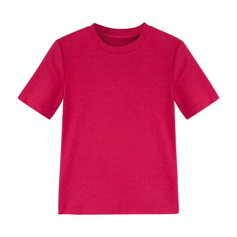 Kvinnors bomull T-shirt med modern rund hals och bekväm passform-Eva Jonsson