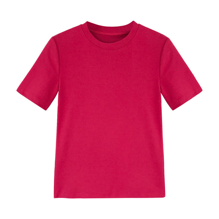 Kvinnors bomull T-shirt med modern rund hals och bekväm passform-Eva Jonsson