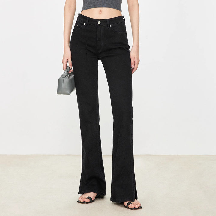 Kvinnors bootcut-jeans i vintage-stil med hög midja Mirla-Eva Jonsson