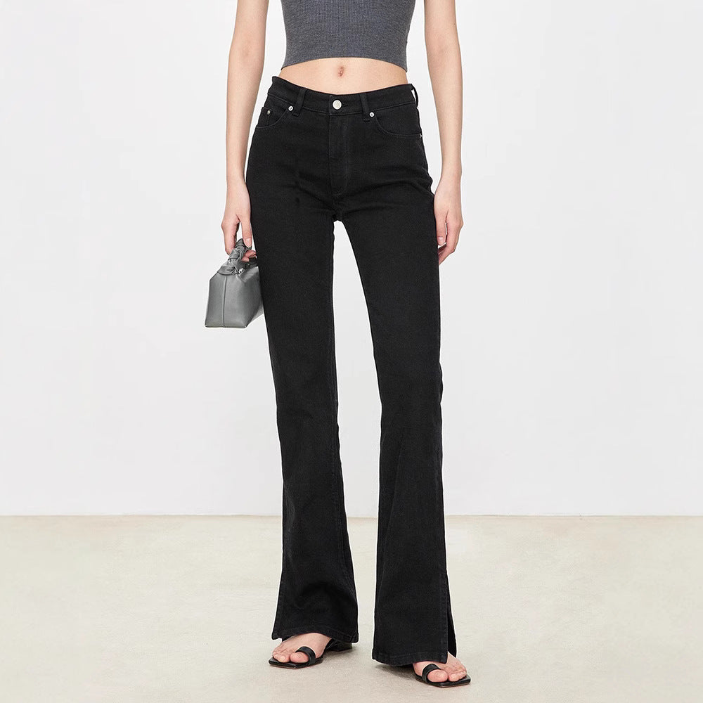 Kvinnors bootcut-jeans i vintage-stil med hög midja Mirla-Eva Jonsson