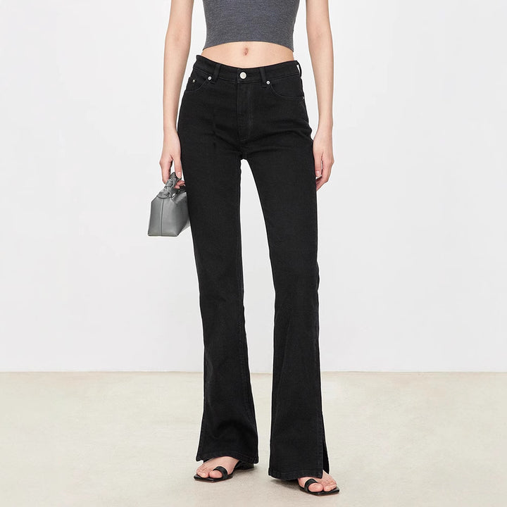 Kvinnors bootcut-jeans i vintage-stil med hög midja Mirla-Eva Jonsson