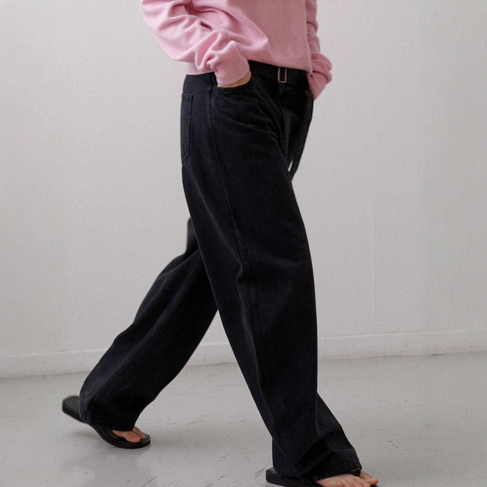 Kvinnors breda avslappnad passform jeans Mirla-Eva Jonsson