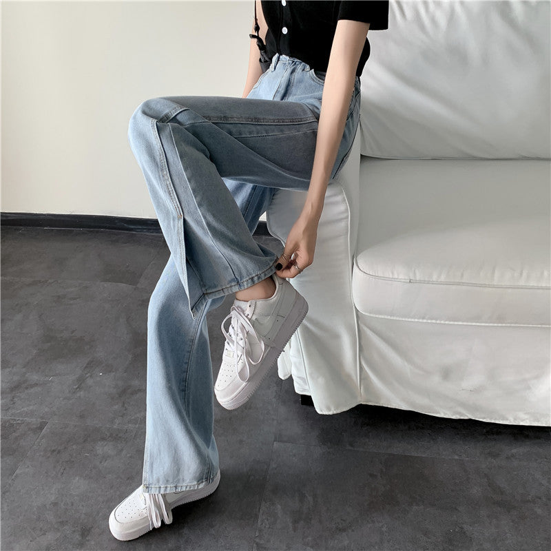 Kvinnors breda jeans med sidofickor Mirla-Eva Jonsson