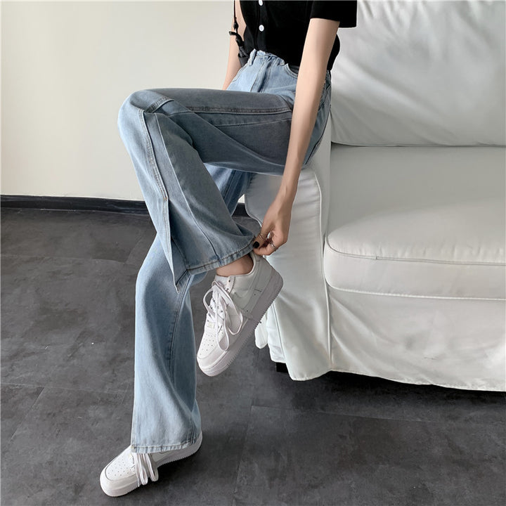 Kvinnors breda jeans med sidofickor Mirla-Eva Jonsson