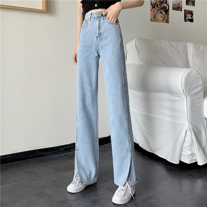 Kvinnors breda jeans med sidofickor Mirla-Eva Jonsson