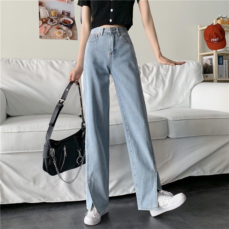 Kvinnors breda jeans med sidofickor Mirla-Eva Jonsson
