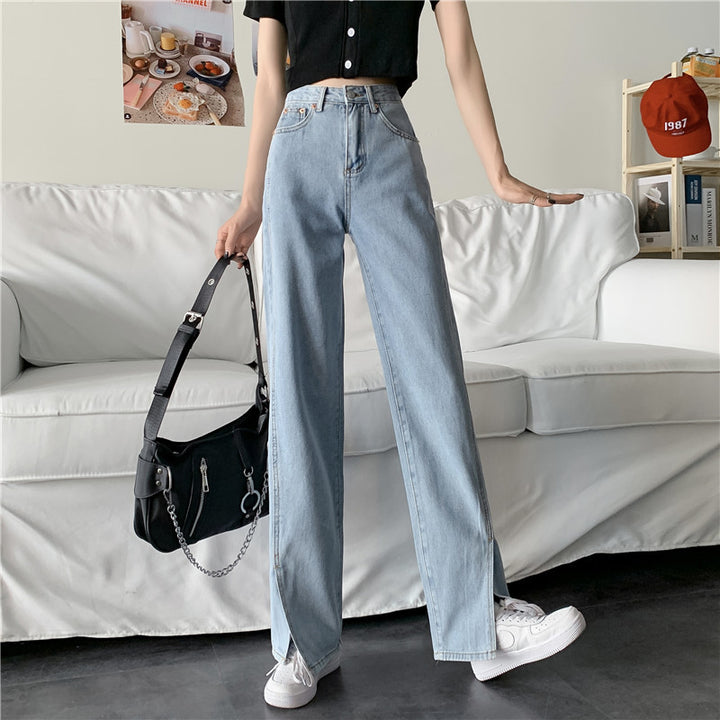 Kvinnors breda jeans med sidofickor Mirla-Eva Jonsson