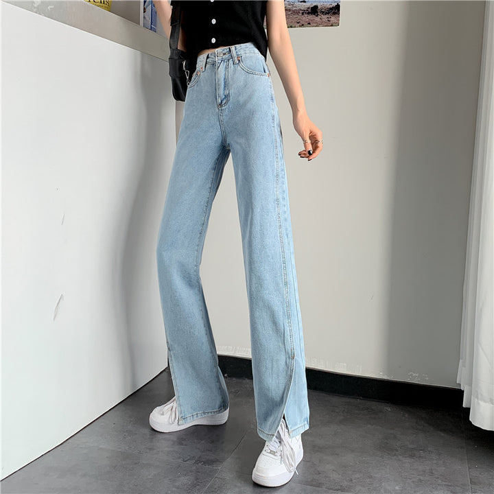 Kvinnors breda jeans med sidofickor Mirla-Eva Jonsson
