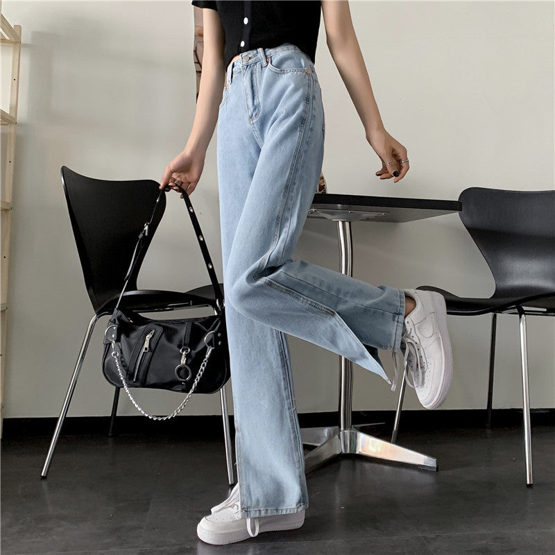 Kvinnors breda jeans med sidofickor Mirla-Eva Jonsson