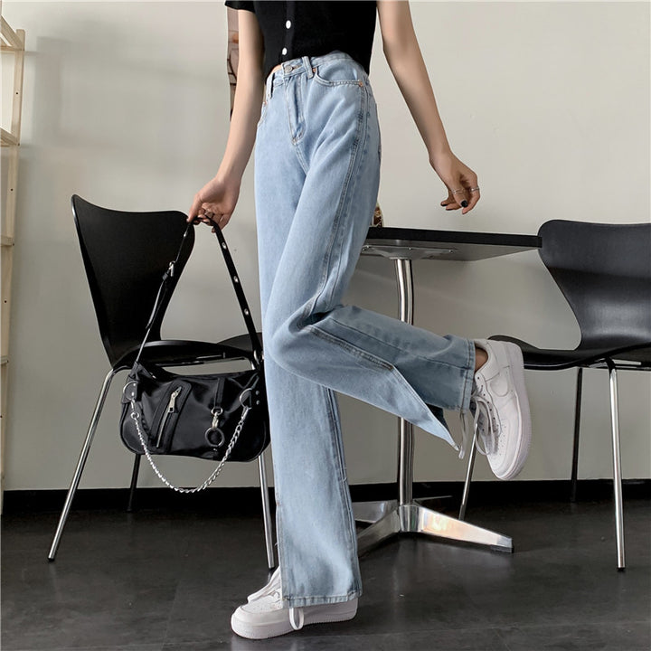 Kvinnors breda jeans med sidofickor Mirla-Eva Jonsson