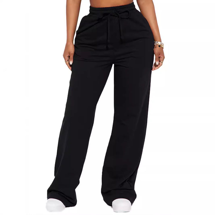 Kvinnors breda sweatpants med elastisk midja och snörning Mirla-Eva Jonsson