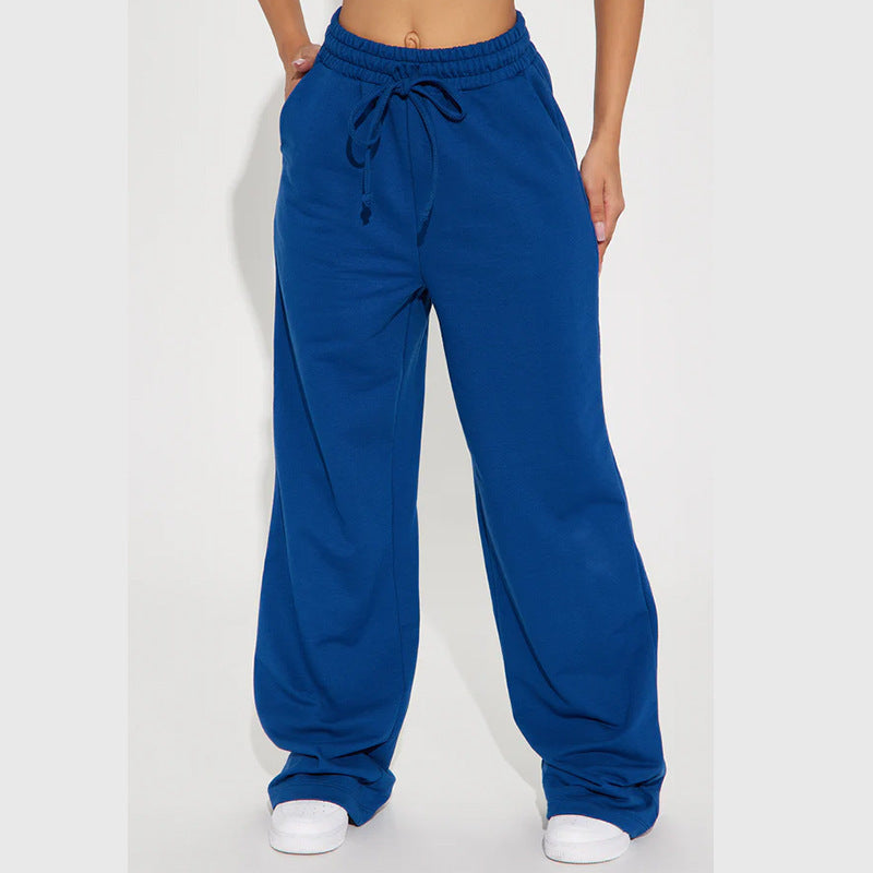 Kvinnors breda sweatpants med elastisk midja och snörning Mirla-Eva Jonsson