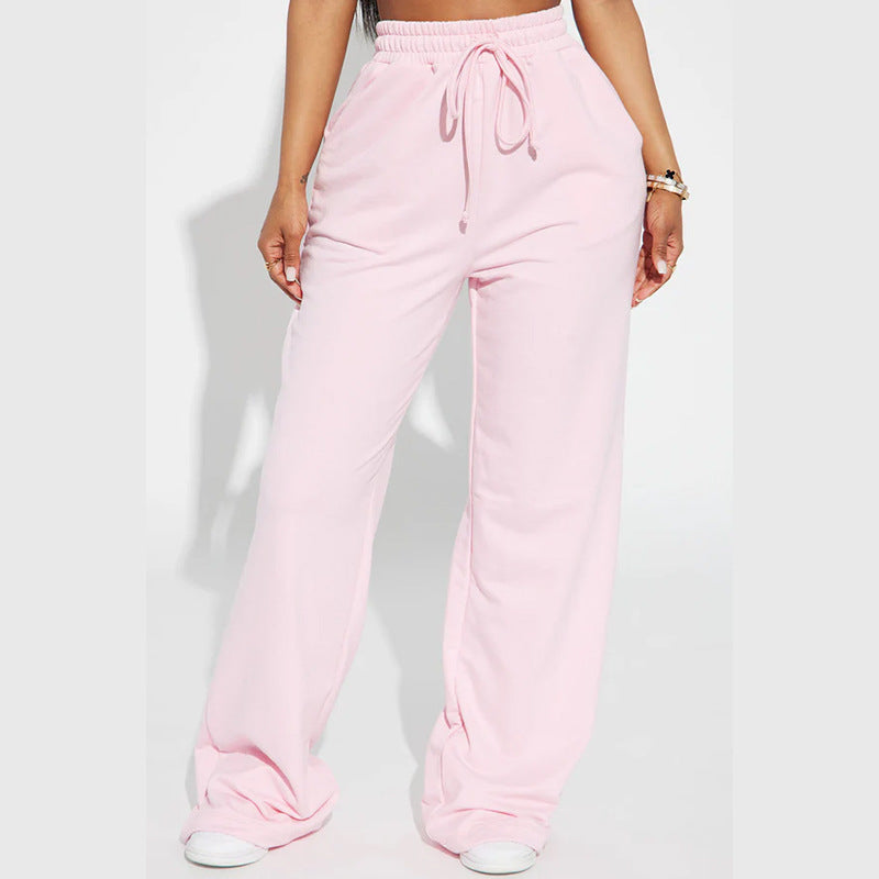 Kvinnors breda sweatpants med elastisk midja och snörning Mirla-Eva Jonsson