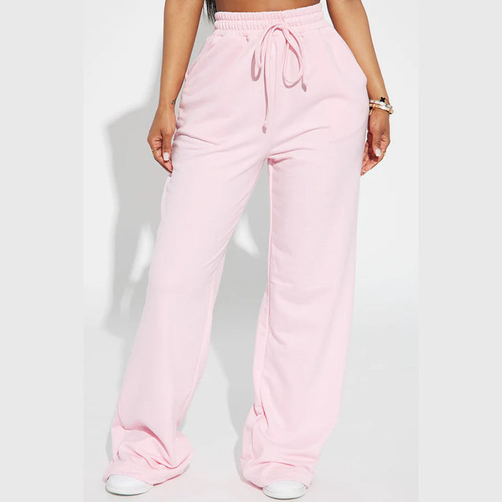 Kvinnors breda sweatpants med elastisk midja och snörning Mirla-Eva Jonsson