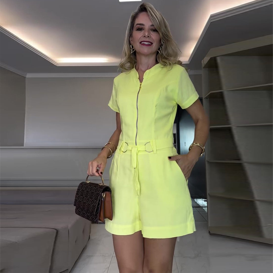 Kvinnors byxdress med skräddarsydd passform och elegant dragkedja Mirla-Eva Jonsson