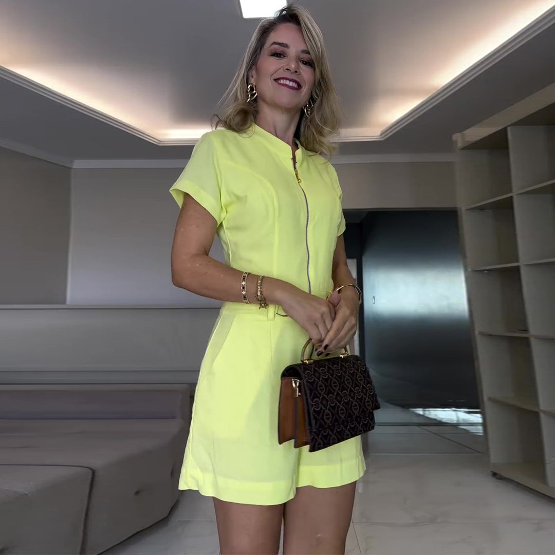 Kvinnors byxdress med skräddarsydd passform och elegant dragkedja Mirla-Eva Jonsson