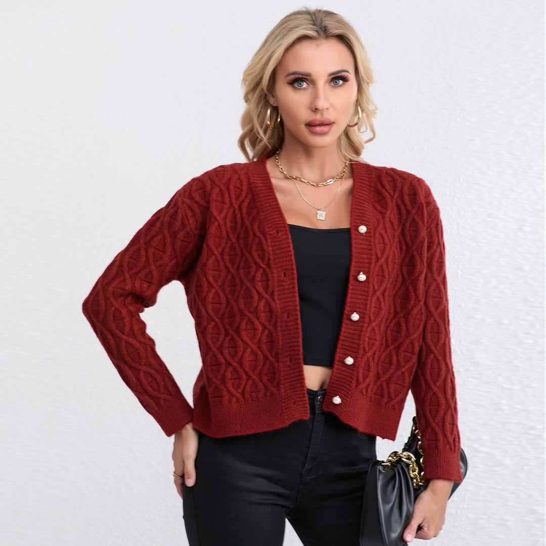 Kvinnors cardigan med elegant bikake struktur Mirla-Eva Jonsson