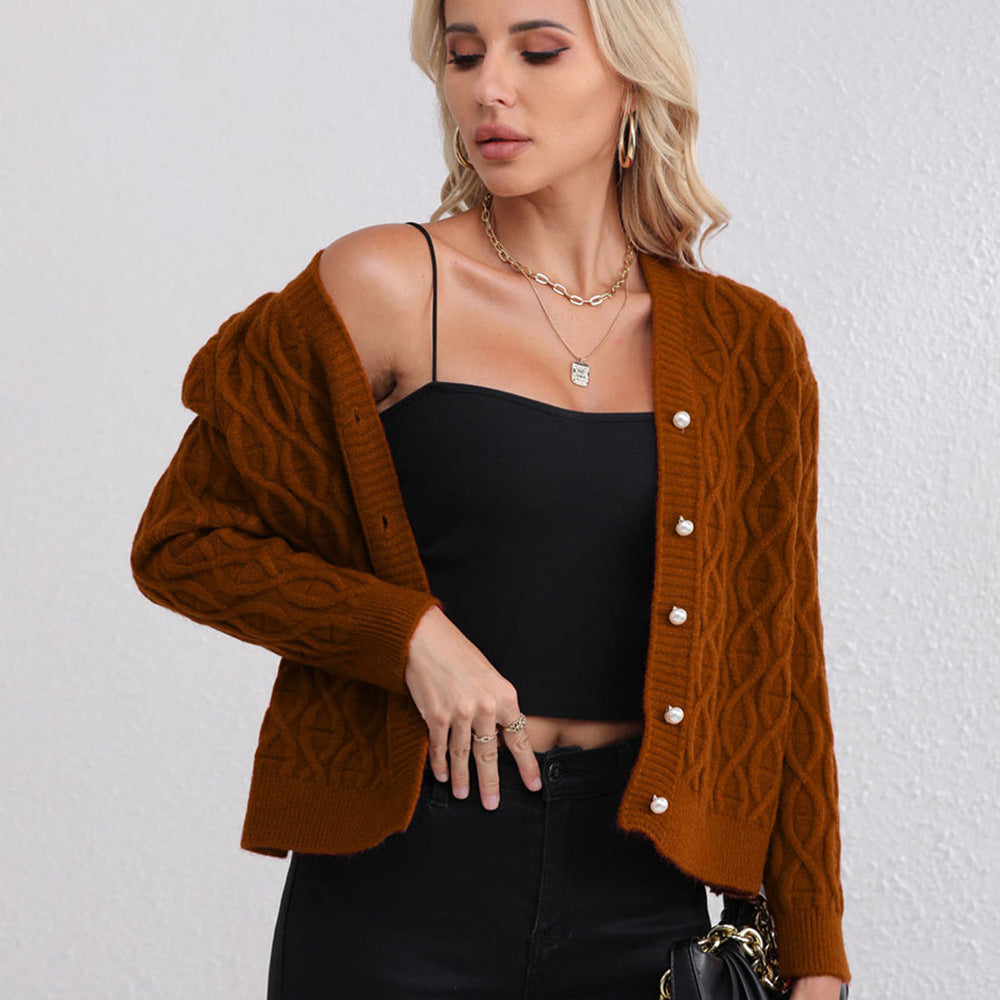 Kvinnors cardigan med elegant bikake struktur Mirla-Eva Jonsson