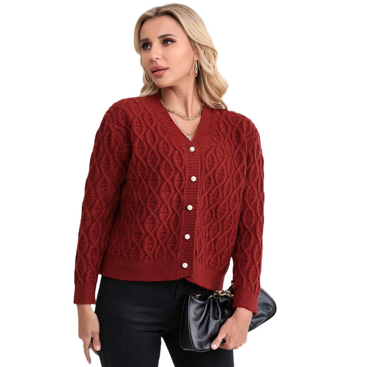 Kvinnors cardigan med elegant bikake struktur Mirla-Eva Jonsson