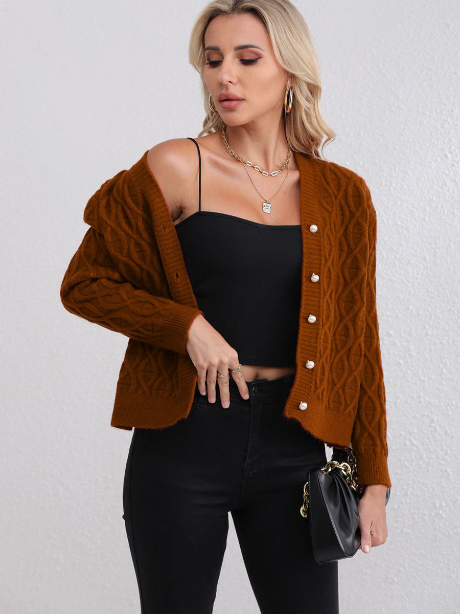 Kvinnors cardigan med elegant bikake struktur Mirla-Eva Jonsson