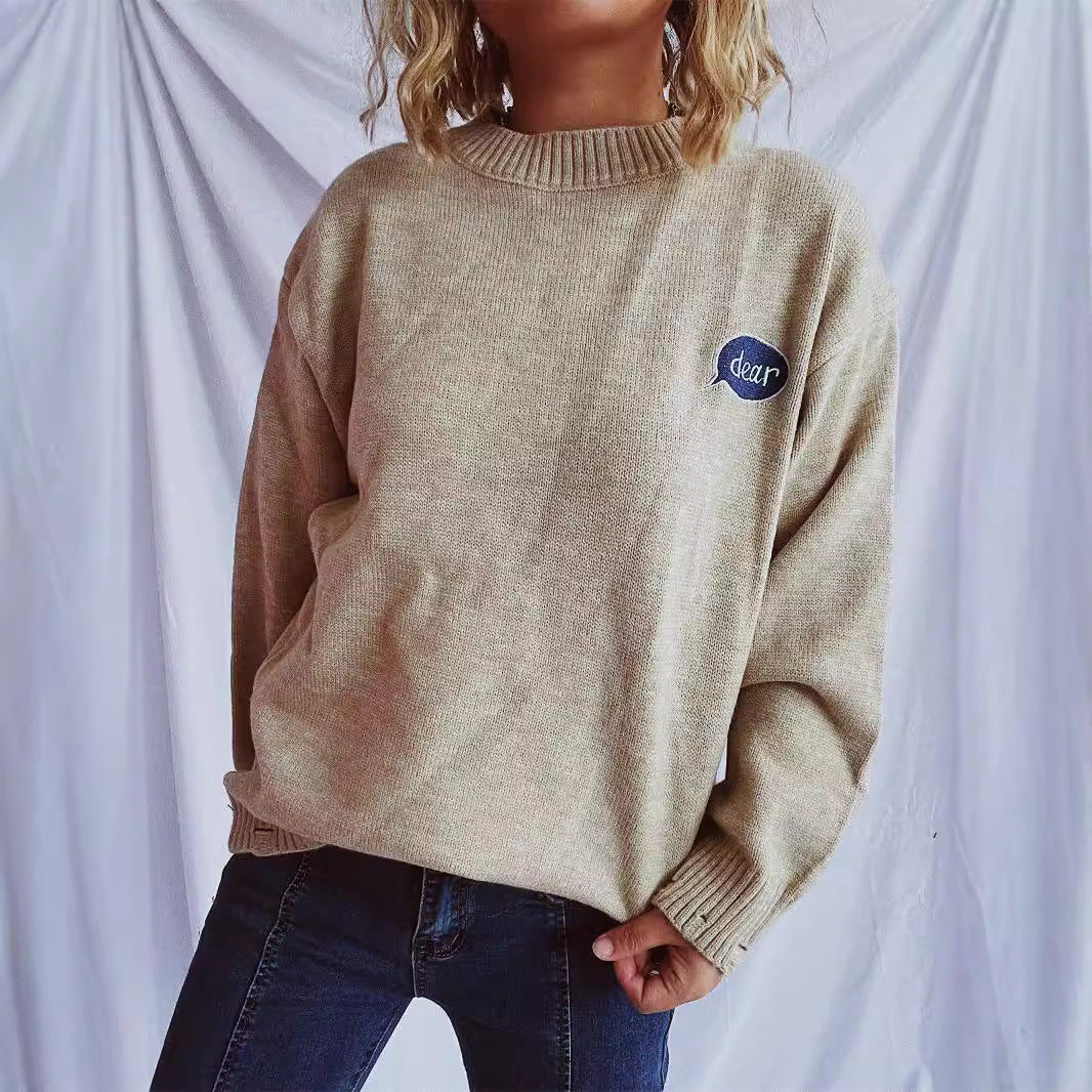 Kvinnors cardigan med färgglatt motiv Mirla-Eva Jonsson