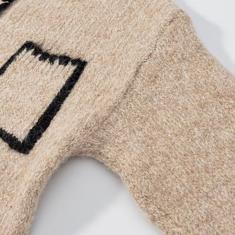 Kvinnors cardigan med fickor och kontrasterande detaljer Mirla-Eva Jonsson