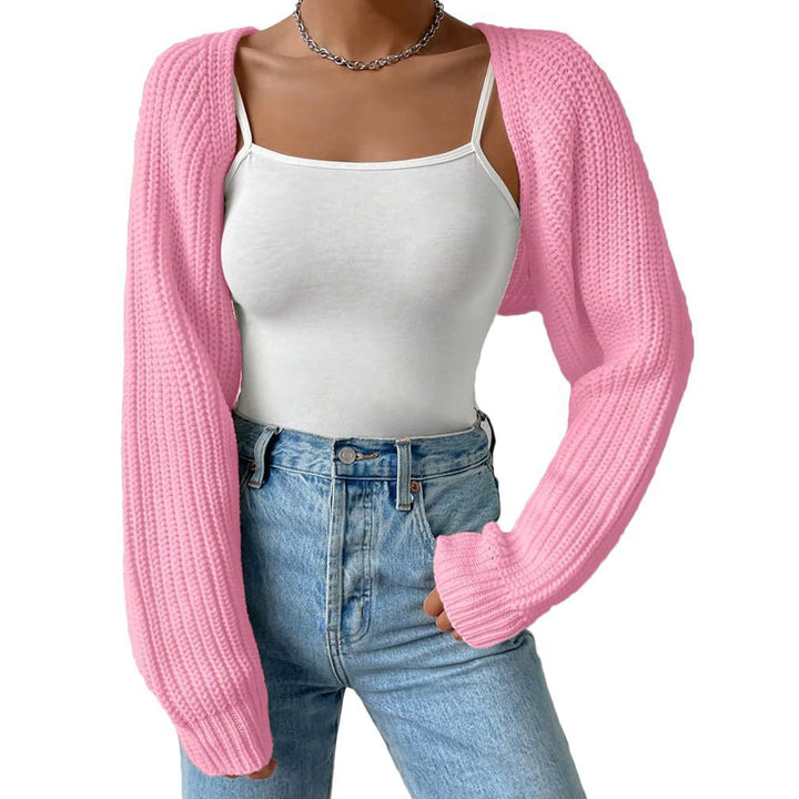Kvinnors cardigan med texturerad struktur och vida ärmar Mirla-Eva Jonsson