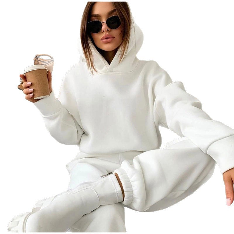 Kvinnors casual hoodie jumpsuit med praktiska fickor och modern passform Mirla-Eva Jonsson