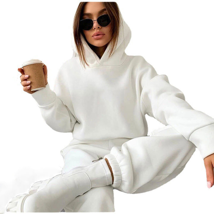 Kvinnors casual hoodie jumpsuit med praktiska fickor och modern passform Mirla-Eva Jonsson