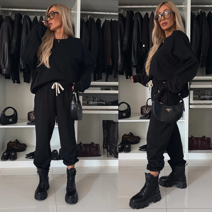 Kvinnors casual träningsoverall med elegant skärning och bekväm passform Mirla-Eva Jonsson