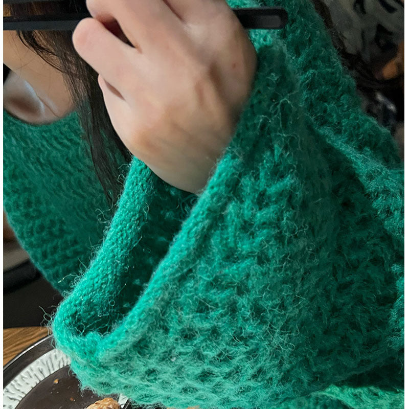 Kvinnors chunky knit oversize tröja med bred passform Mirla-Eva Jonsson