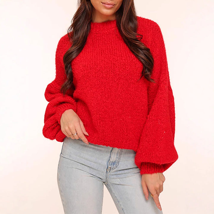 Kvinnors chunky knit oversized tröja med voluminösa ärmar och mysig passform Mirla-Eva Jonsson